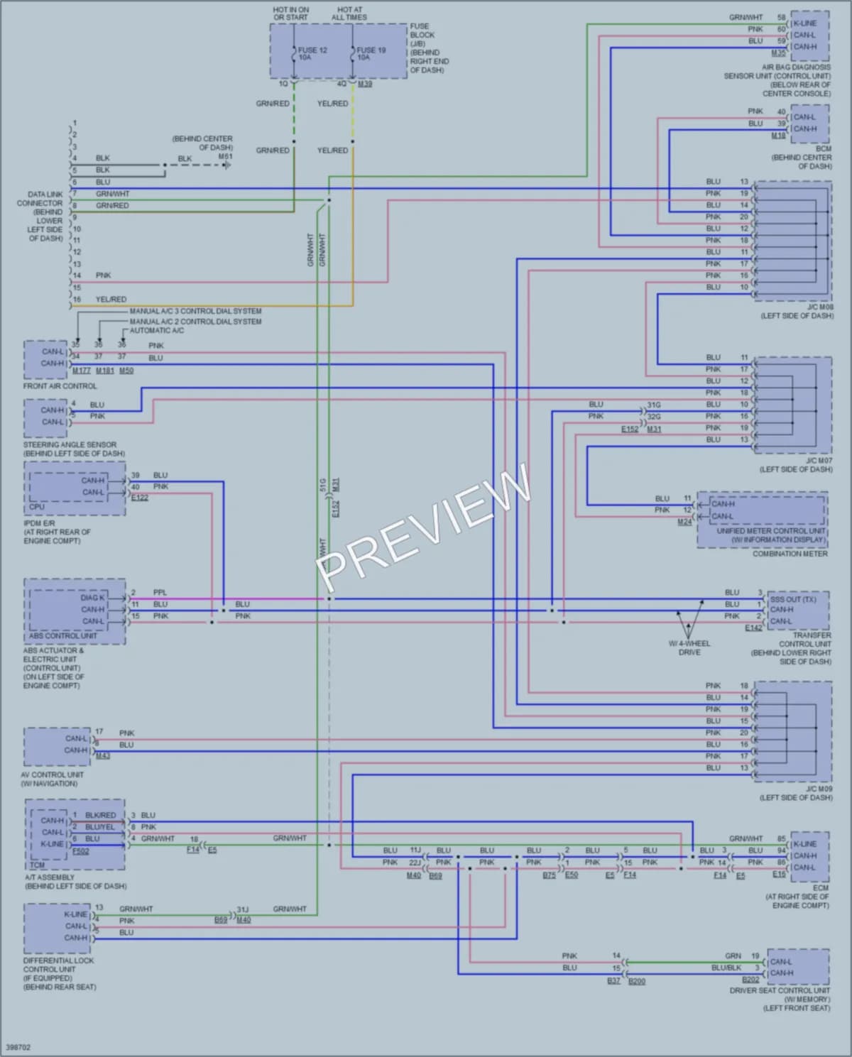 2014 Nissan Titan Computer Data Lines wiring diagram preview