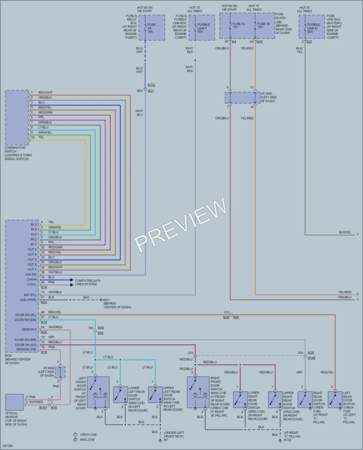 2014 Nissan Titan Headlights wiring diagram preview