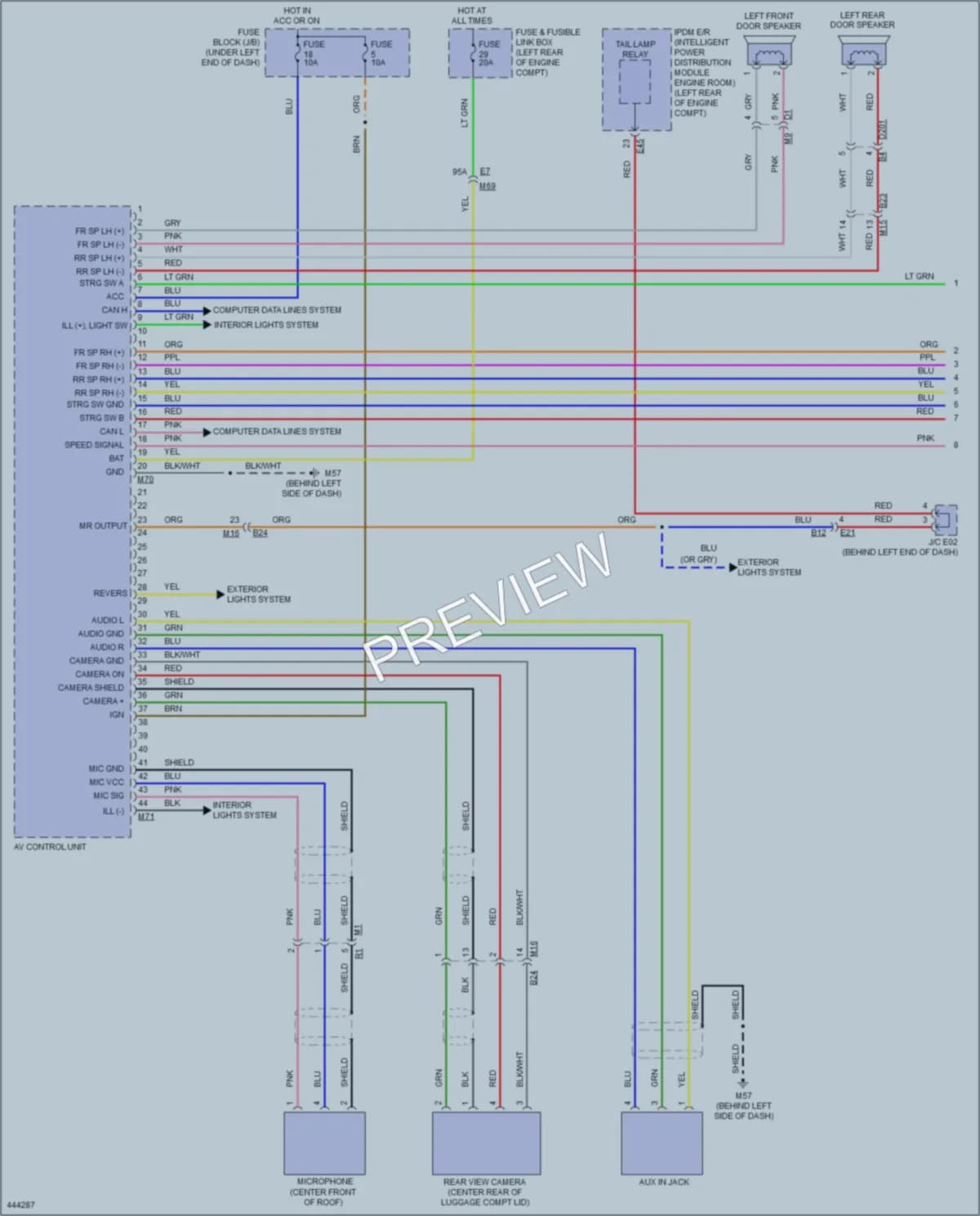 2014 Nissan Versa Navigation wiring diagram preview