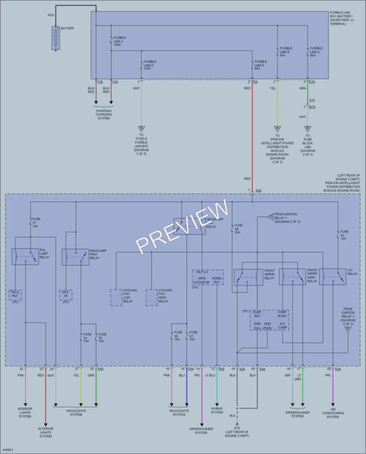2014 Nissan Versa Power Distribution wiring diagram preview