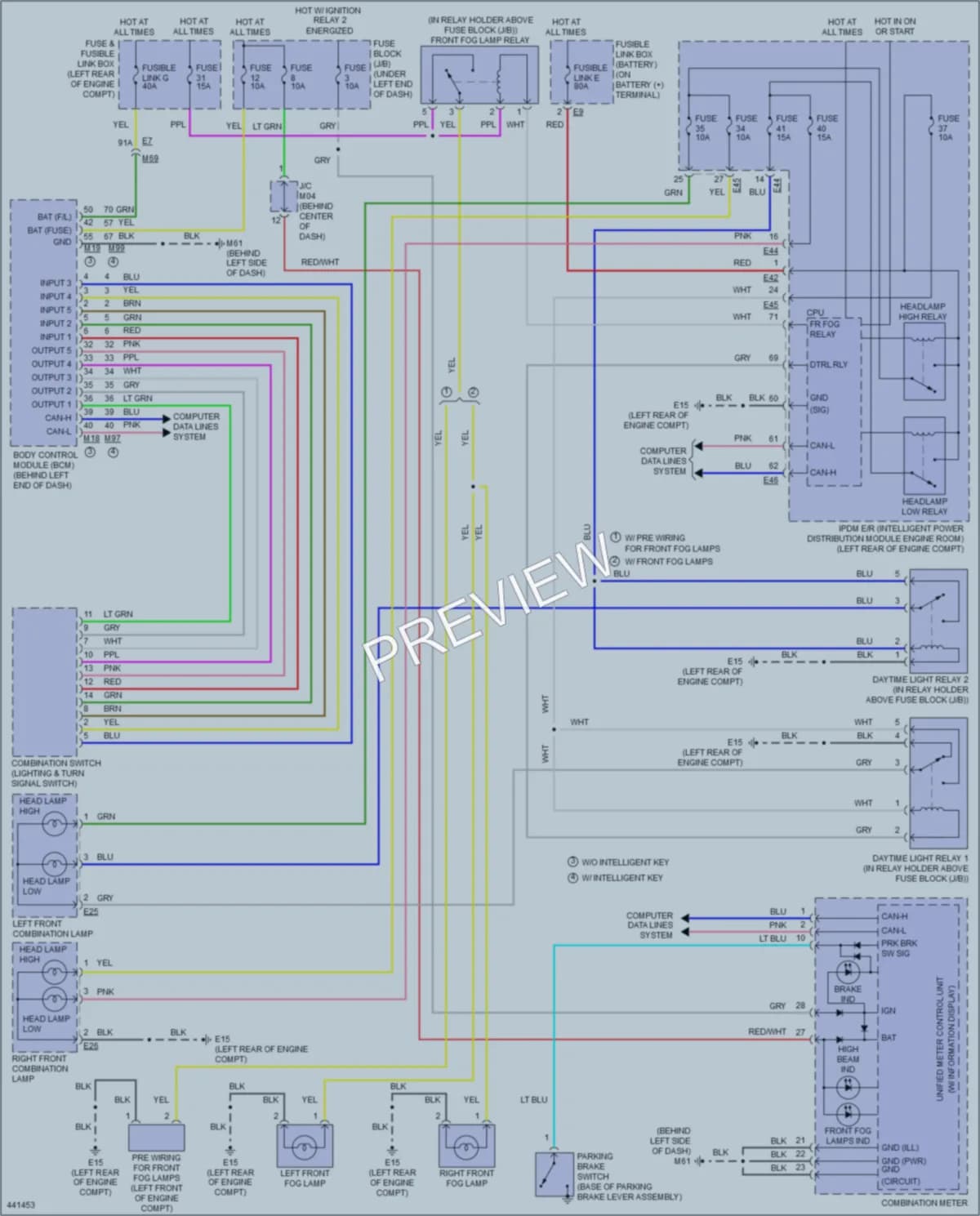 2014 Nissan VersaNote Headlights wiring diagram preview