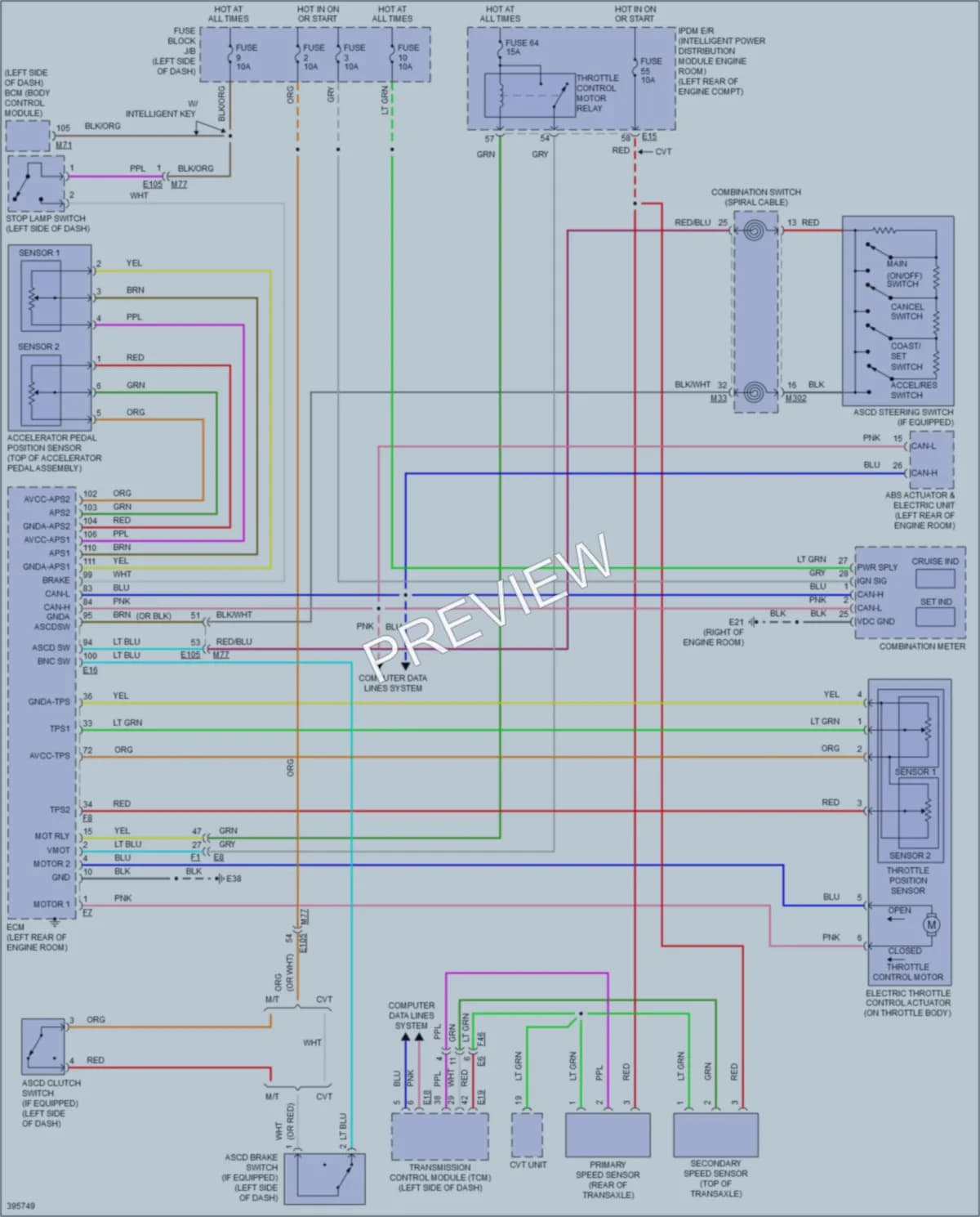 2014 Nissan cube Cruise Control wiring diagram preview