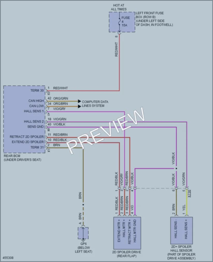 2014 Porsche Boxster Active Bodyworks wiring diagram preview