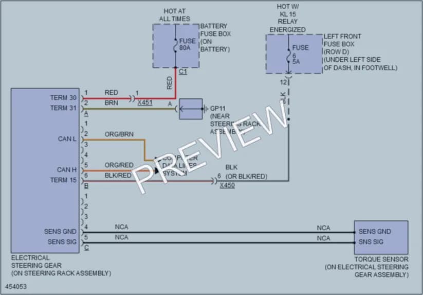 2014 Porsche Boxster Electronic Power Steering wiring diagram preview
