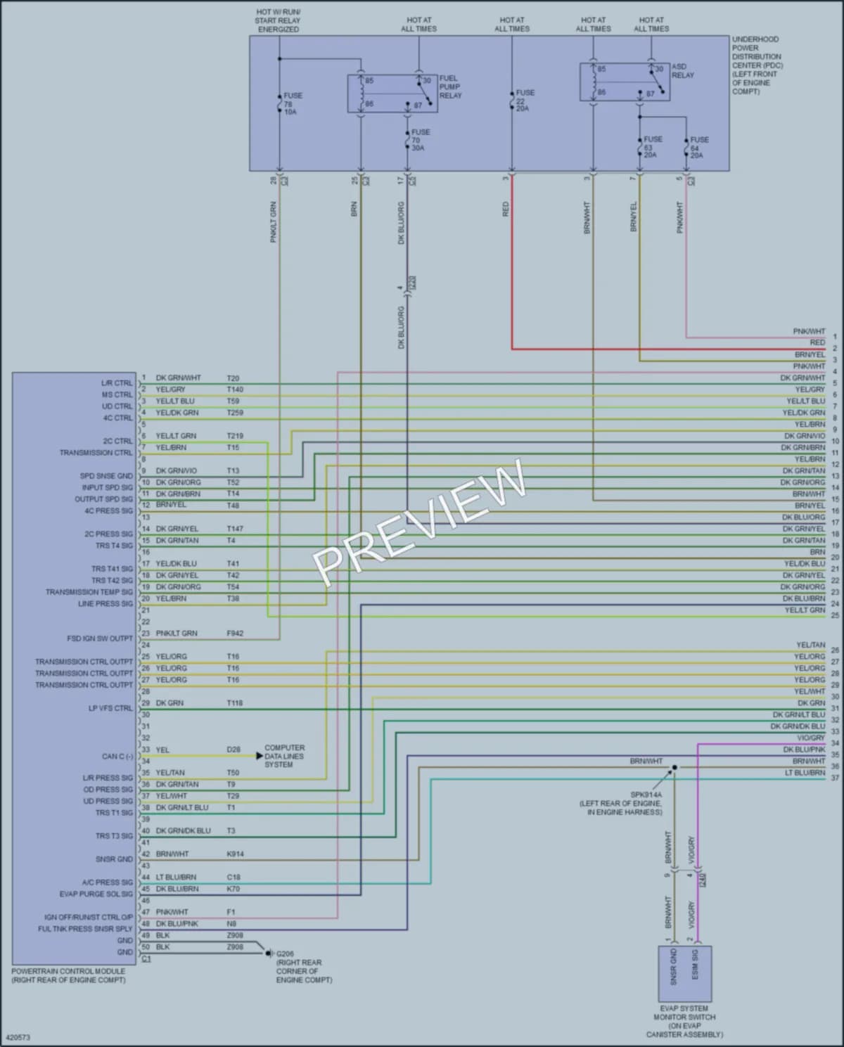 2014 Ram 3500Pickup Engine Performance wiring diagram preview