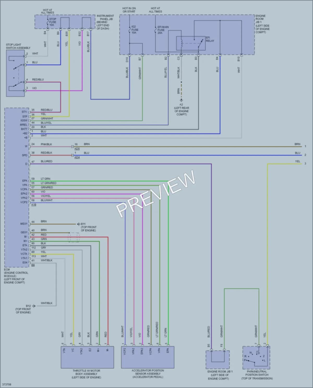 2014 Scion iQ Cruise Control wiring diagram preview