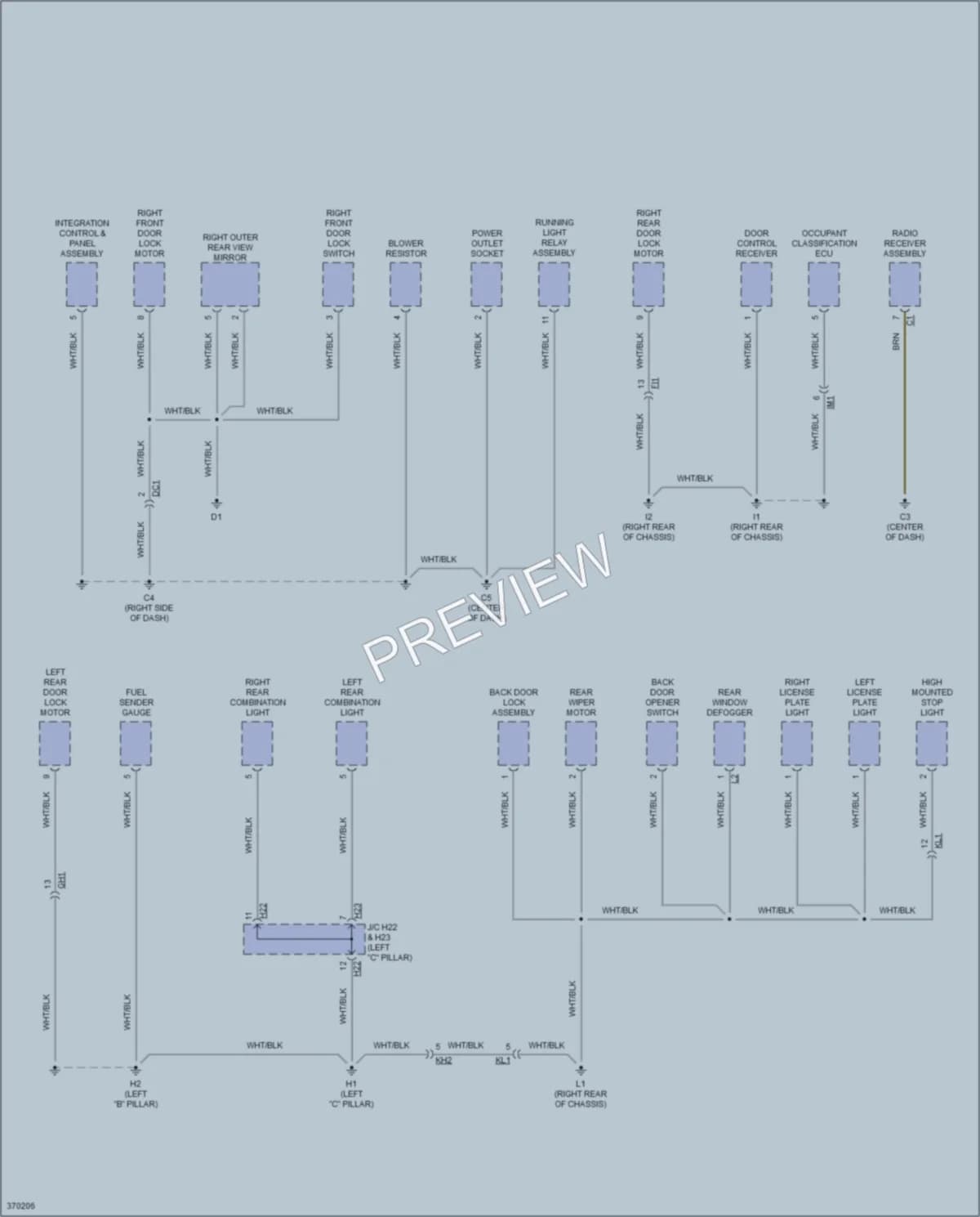 2014 Scion xB Ground Distribution wiring diagram preview