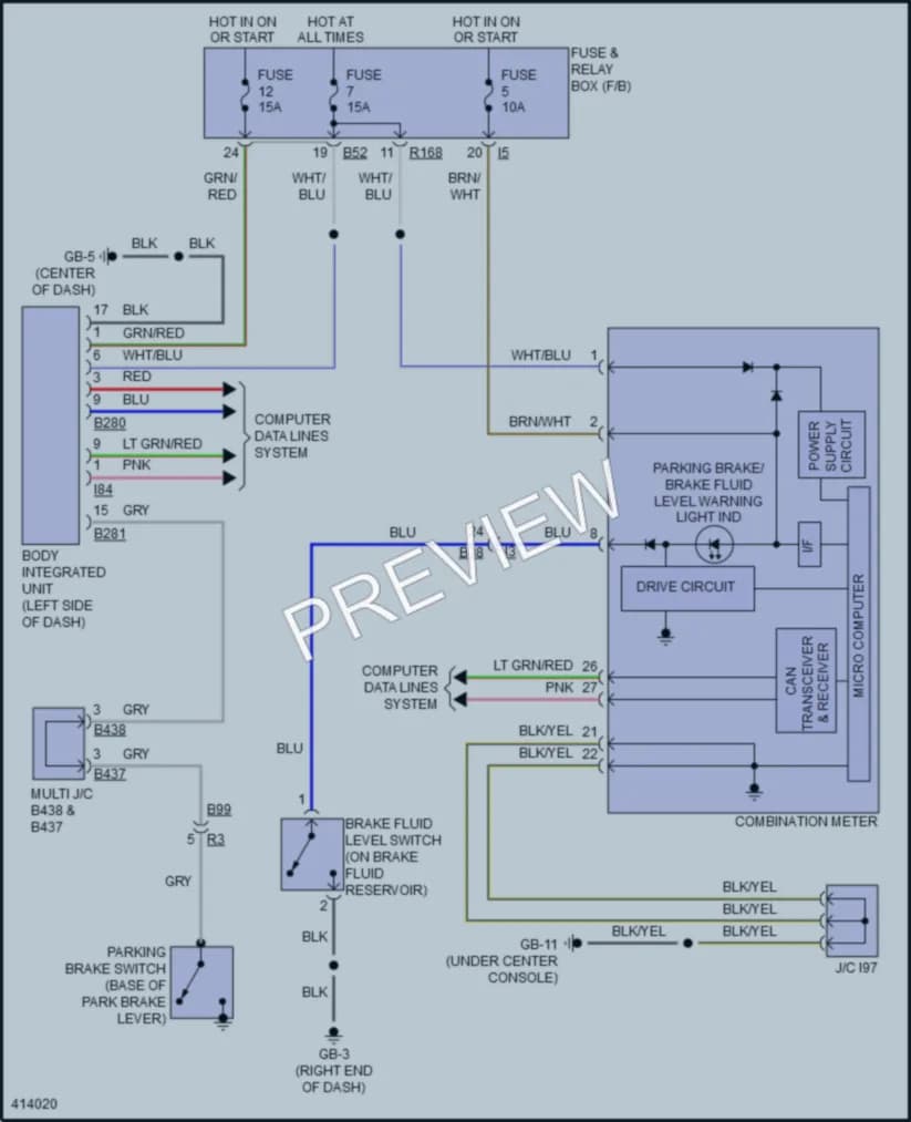 2014 Subaru ImprezaWRX Shift Interlock wiring diagram preview
