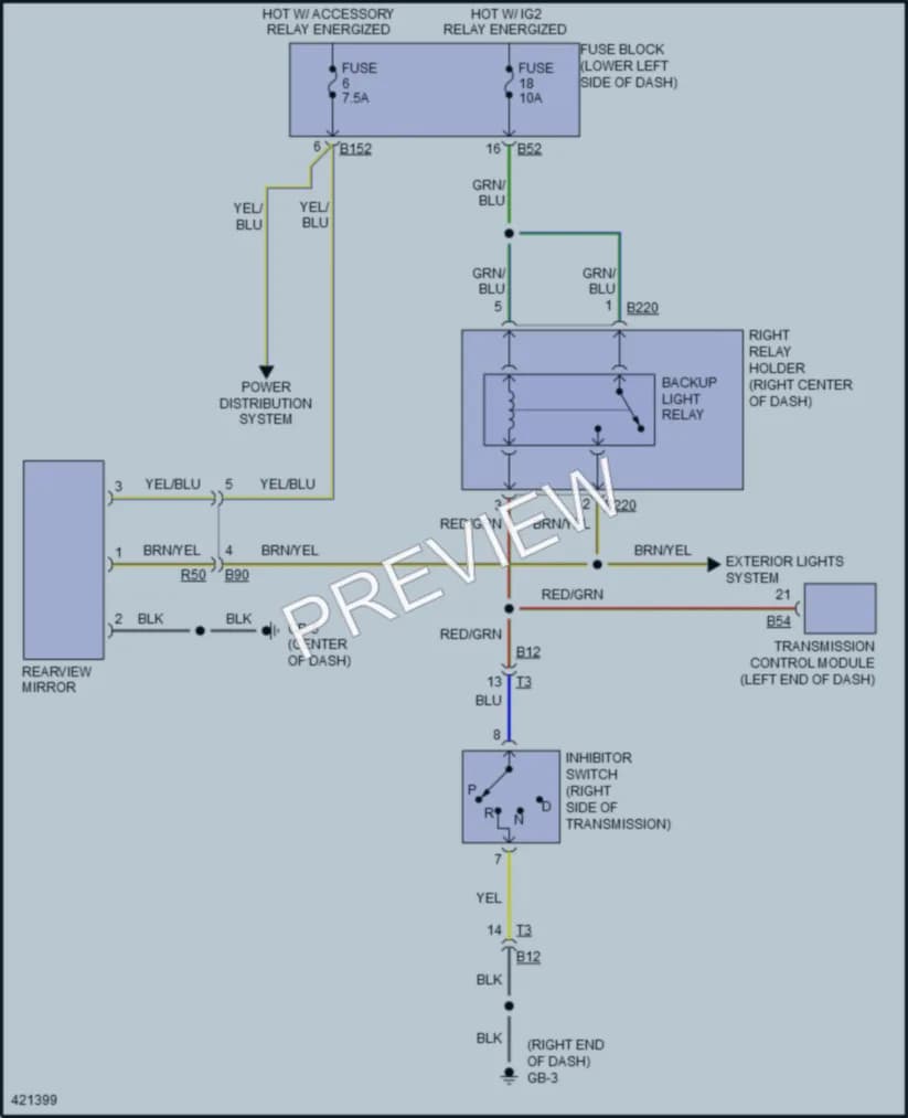 2014 Subaru XVCrosstrek Power Mirrors wiring diagram preview