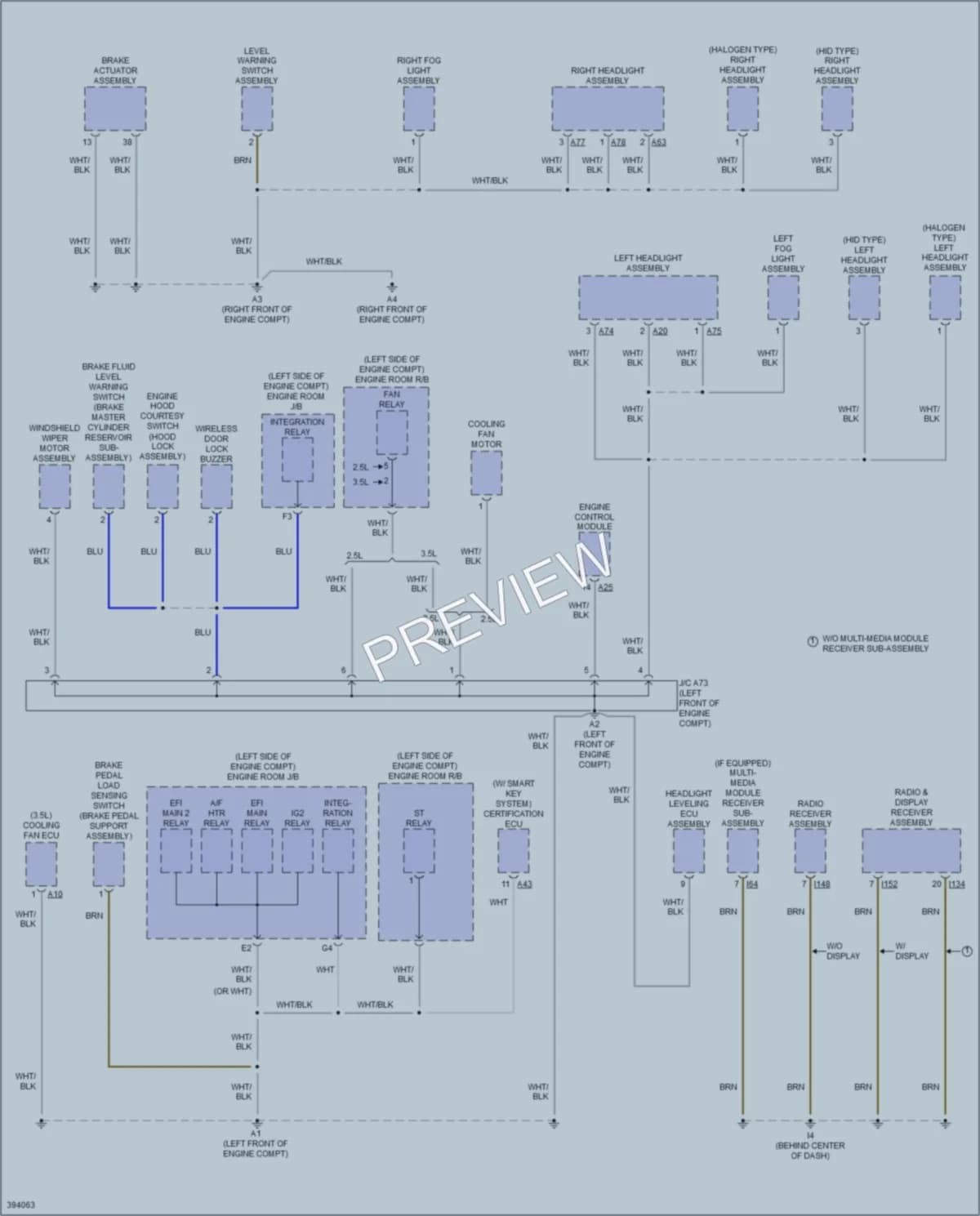 2014 Toyota Camry Ground Distribution wiring diagram preview