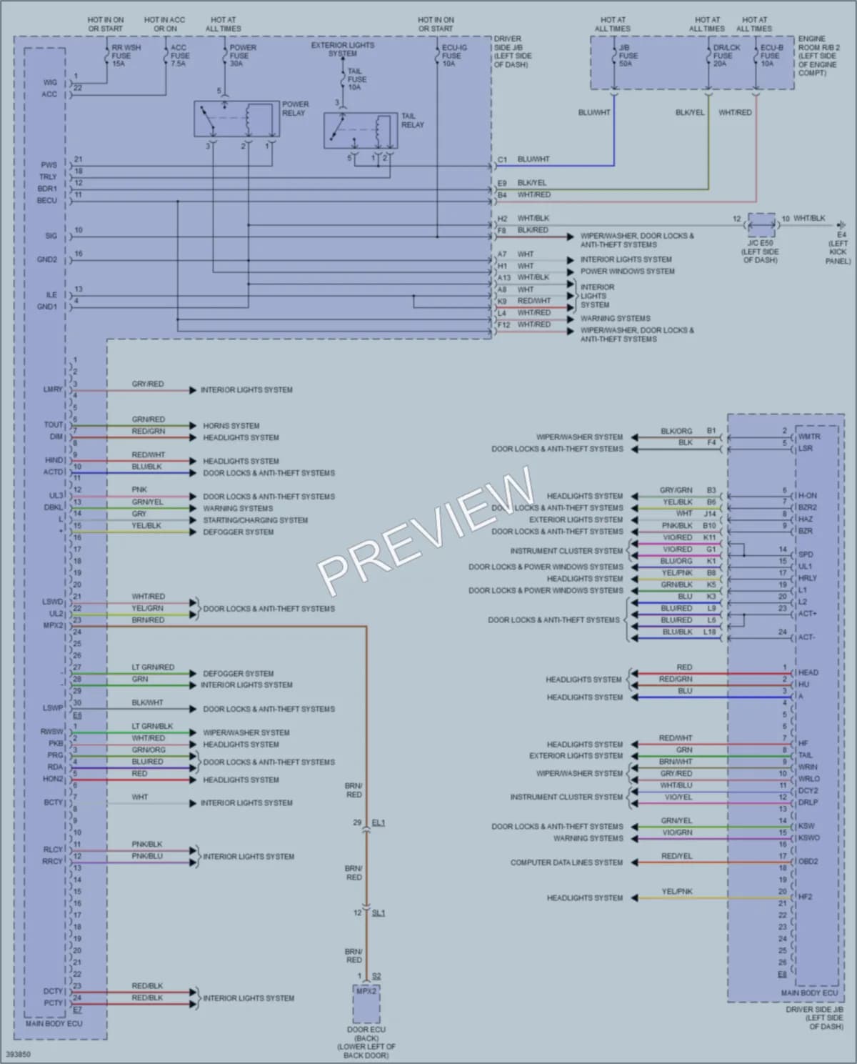 2014 Toyota FJCruiser Body Control Modules wiring diagram preview