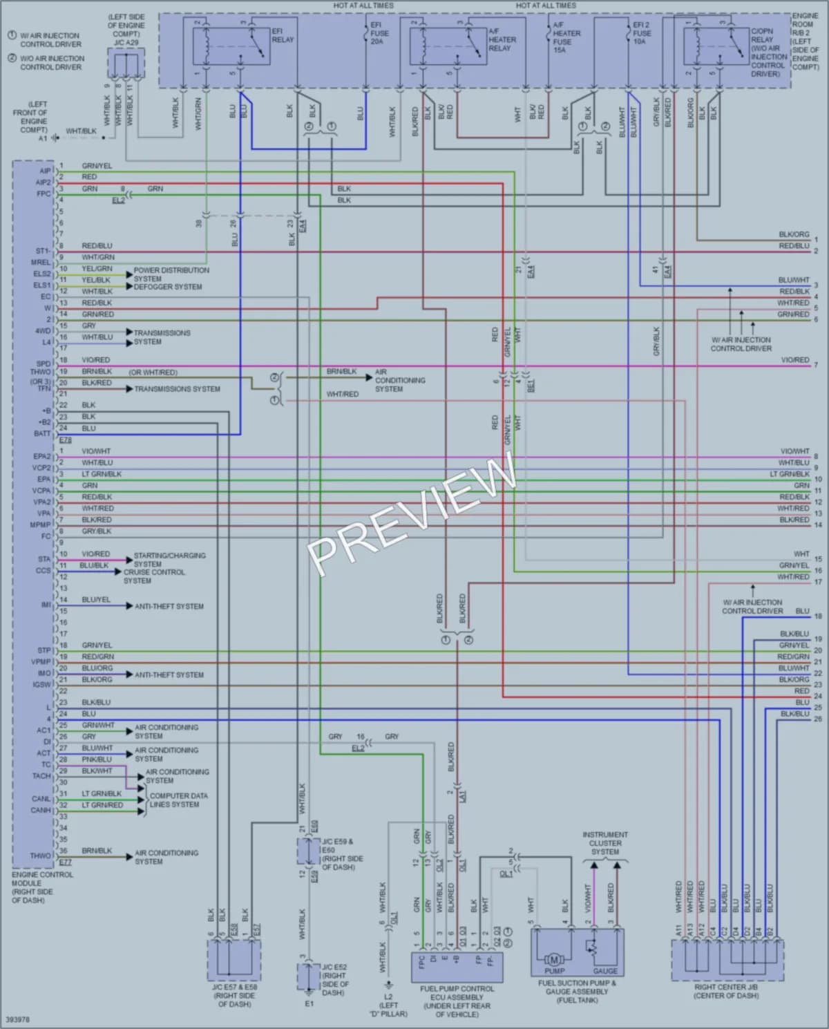 2014 Toyota FJCruiser Engine Performance wiring diagram preview