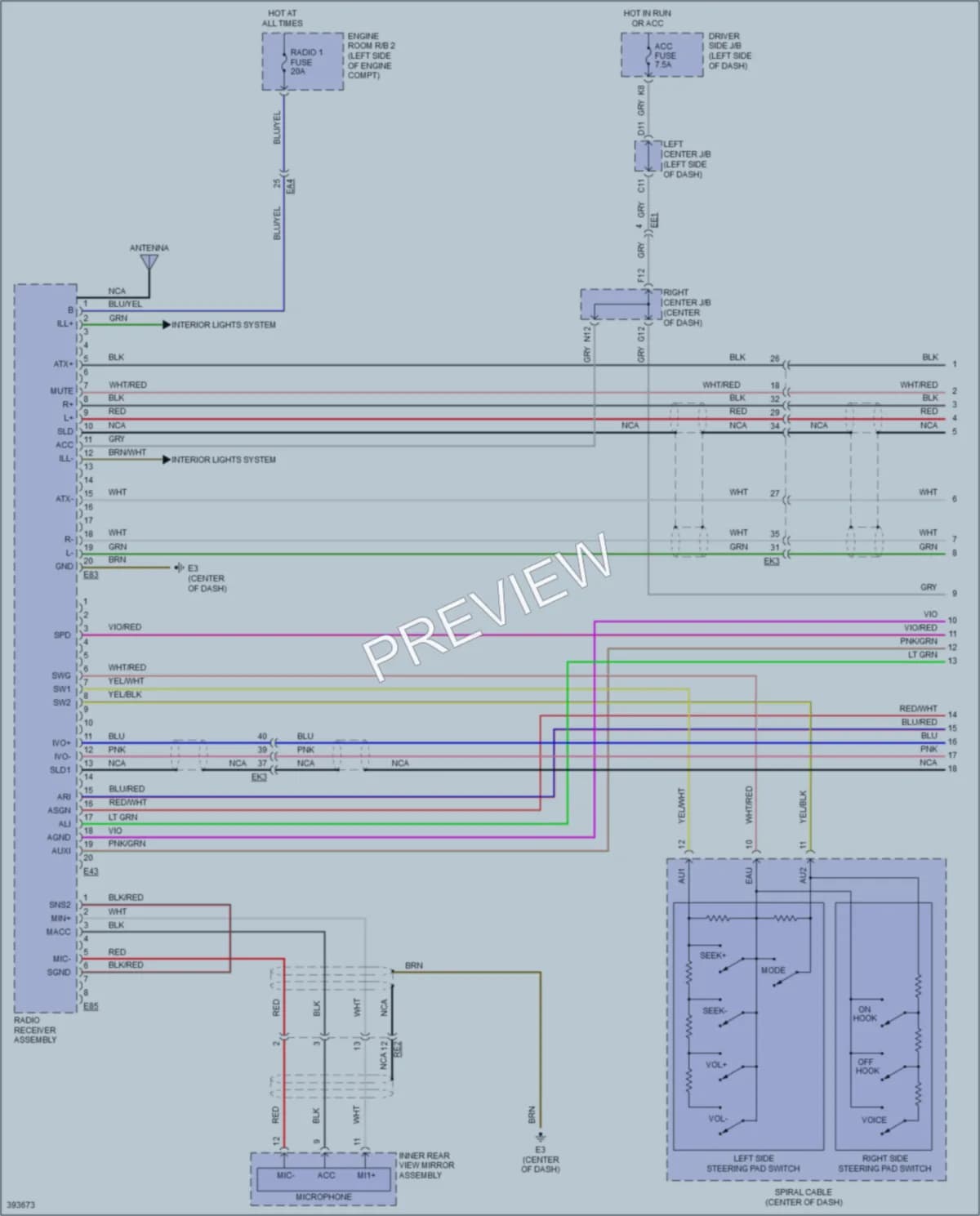 2014 Toyota FJCruiser Radio wiring diagram preview