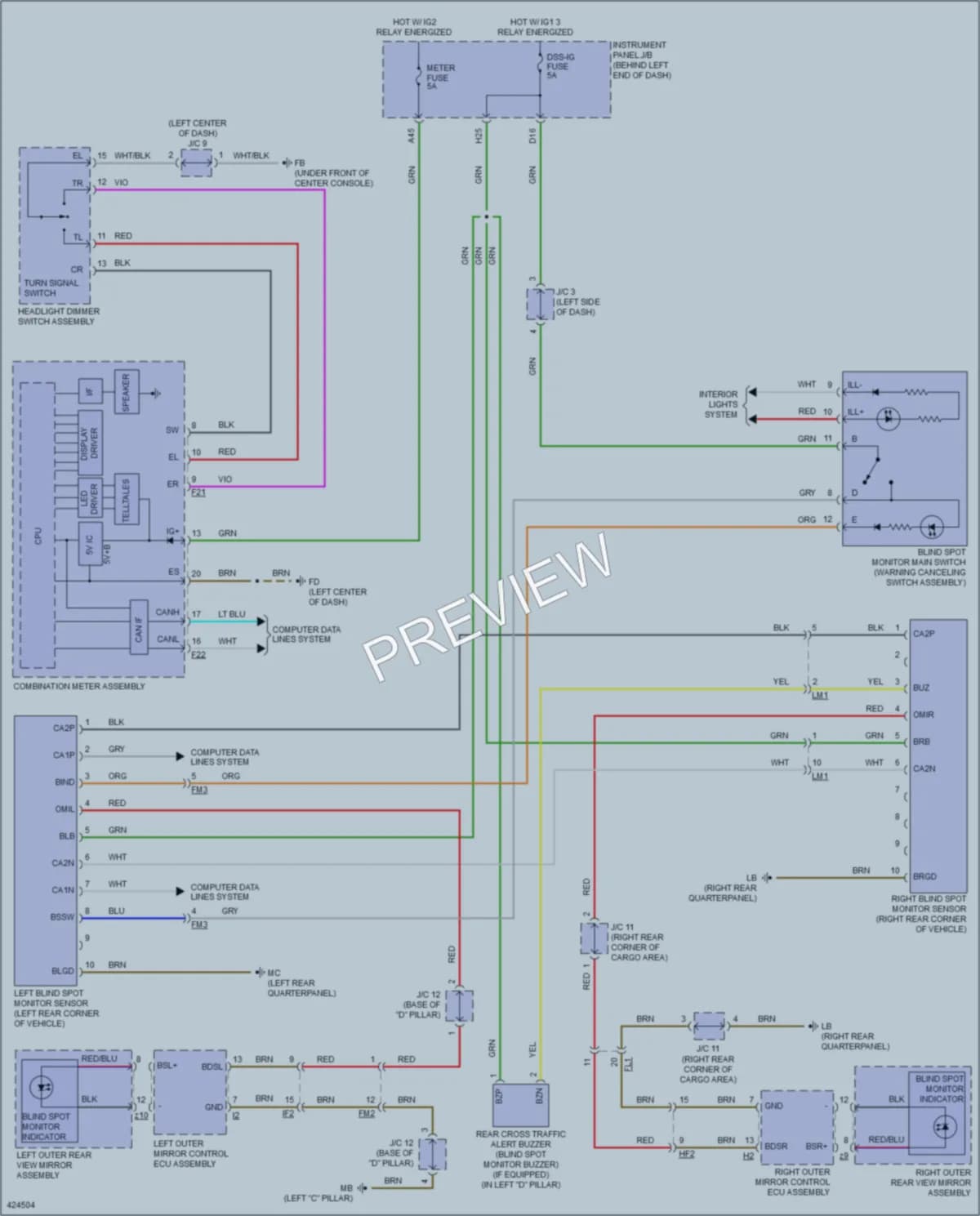 2014 Toyota HighlanderHybrid Navigation wiring diagram preview