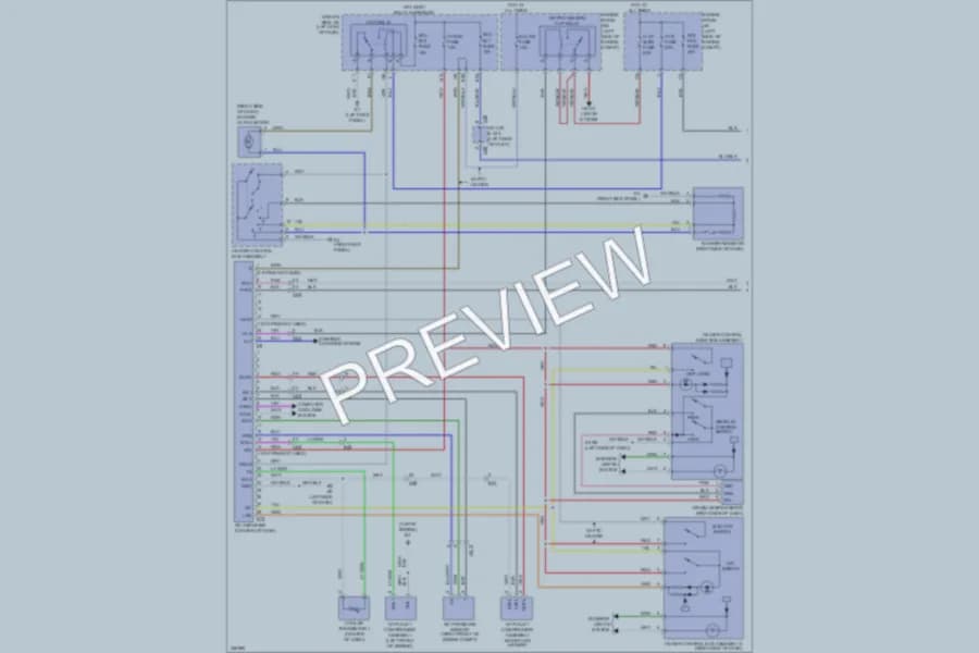 2014 Toyota Matrix Air Conditioning wiring diagram preview
