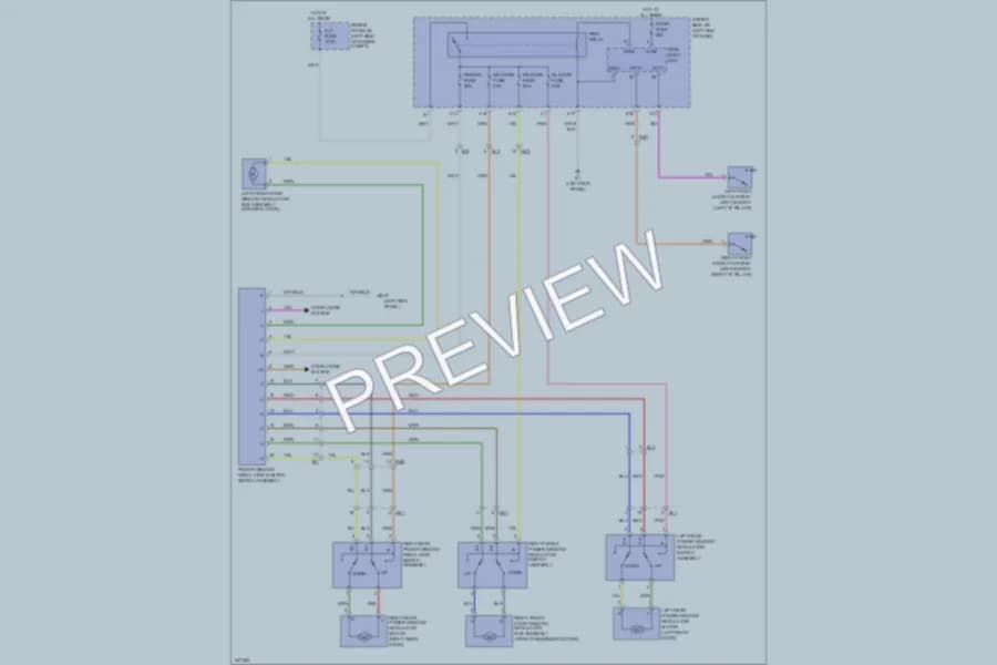 2014 Toyota Matrix Power Windows wiring diagram preview