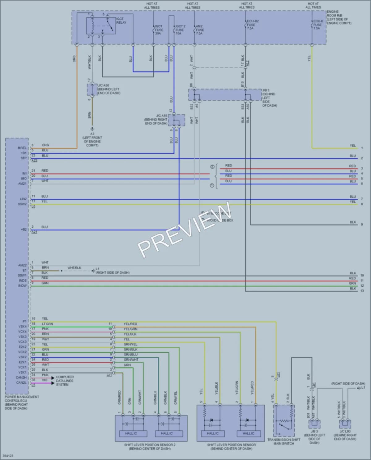 2014 Toyota PriusPlugin Power Door Locks wiring diagram preview