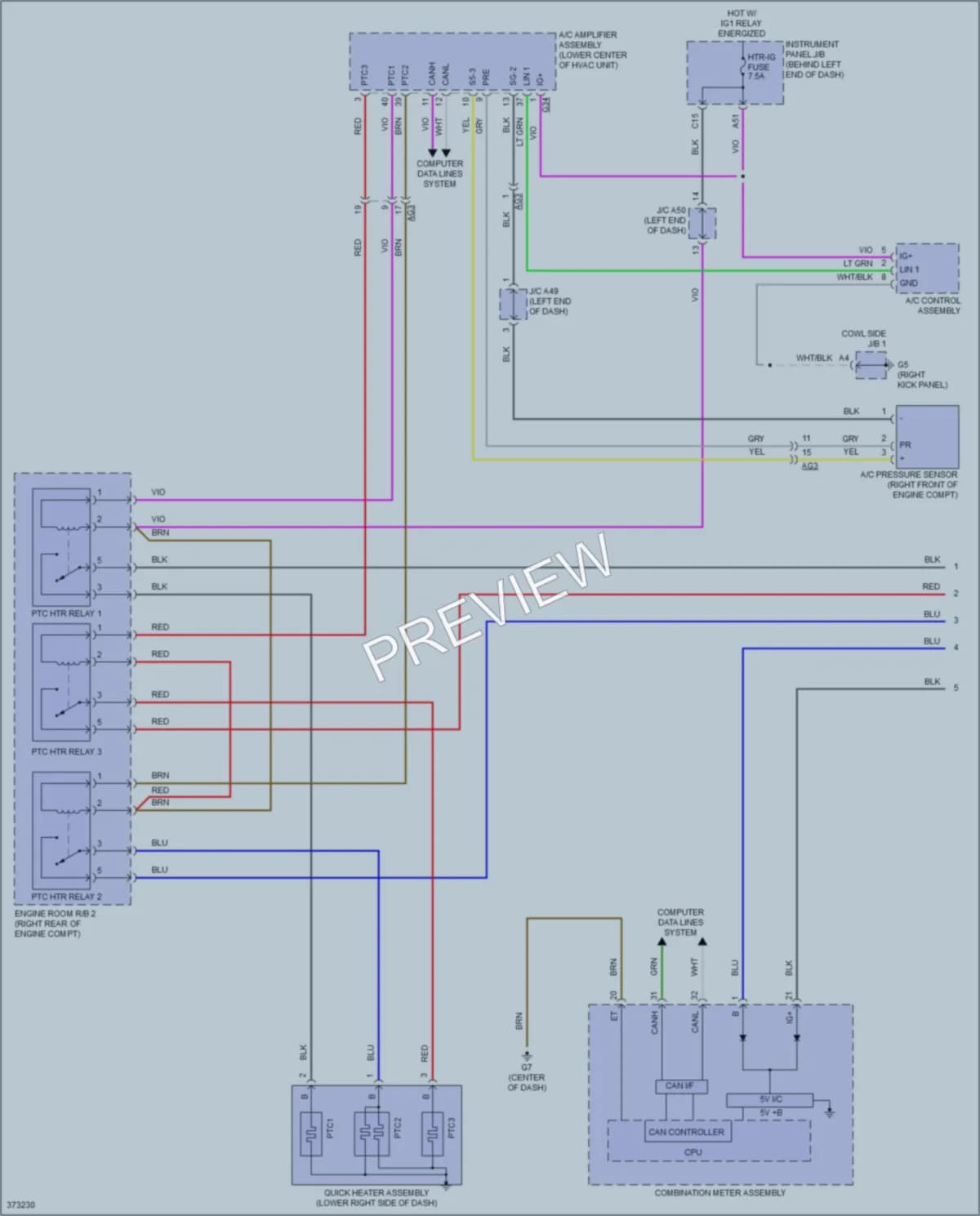 2014 Toyota Priusc Cooling Fan wiring diagram preview