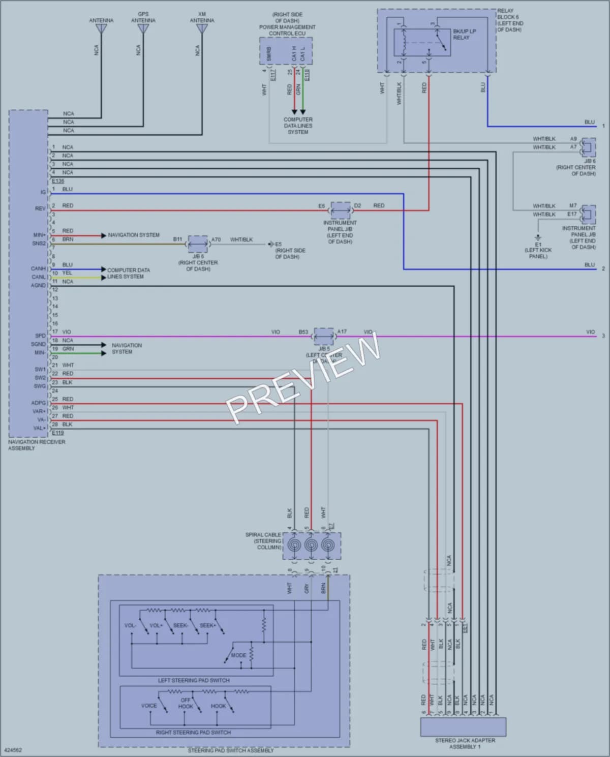 2014 Toyota RAV4 Radio wiring diagram preview