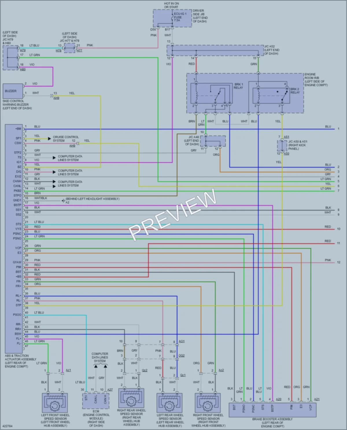2014 Toyota Sequoia Anti Lock Brakes wiring diagram preview