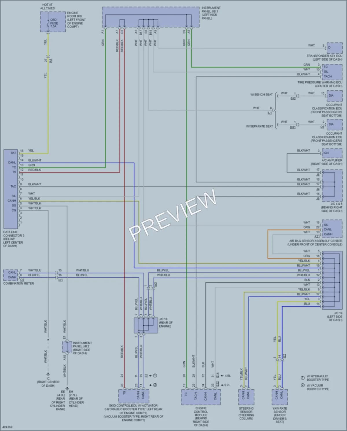 2014 Toyota Tacoma Computer Data Lines wiring diagram preview
