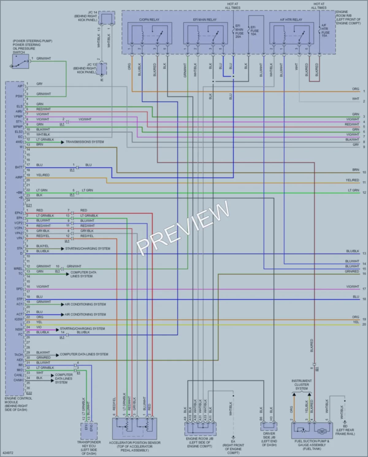 2014 Toyota Tacoma Engine Performance wiring diagram preview