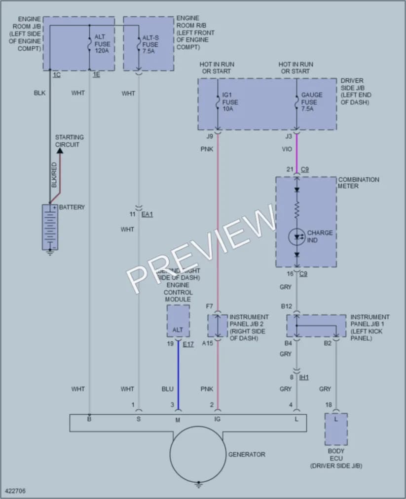 2014 Toyota Tacoma Starting Charging wiring diagram preview