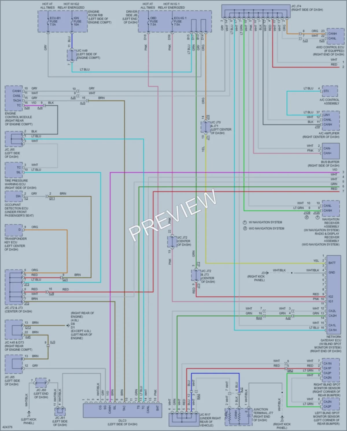 2014 Toyota Tundra Computer Data Lines wiring diagram preview