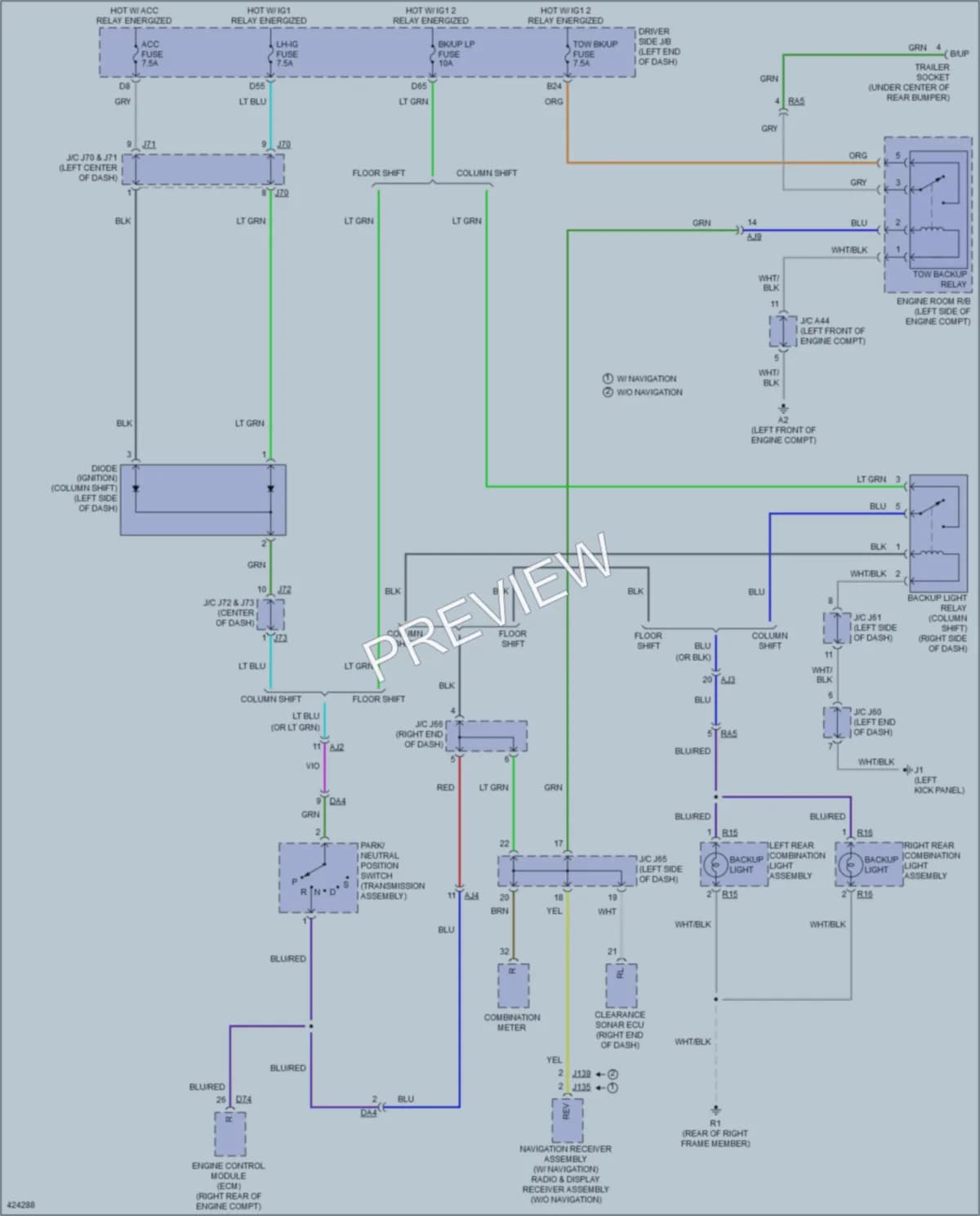 2014 Toyota Tundra Exterior Lights wiring diagram preview