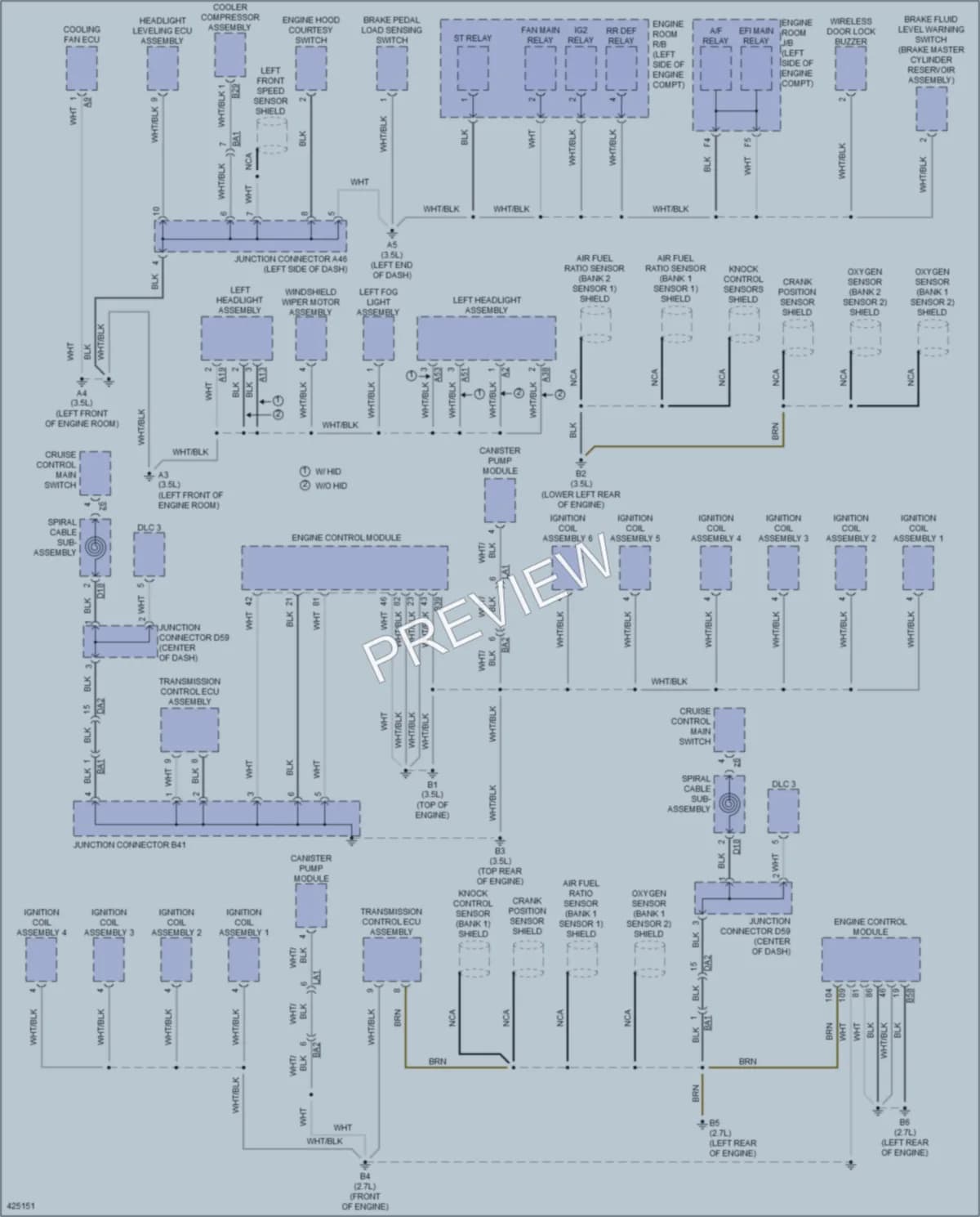 2014 Toyota Venza Ground Distribution wiring diagram preview