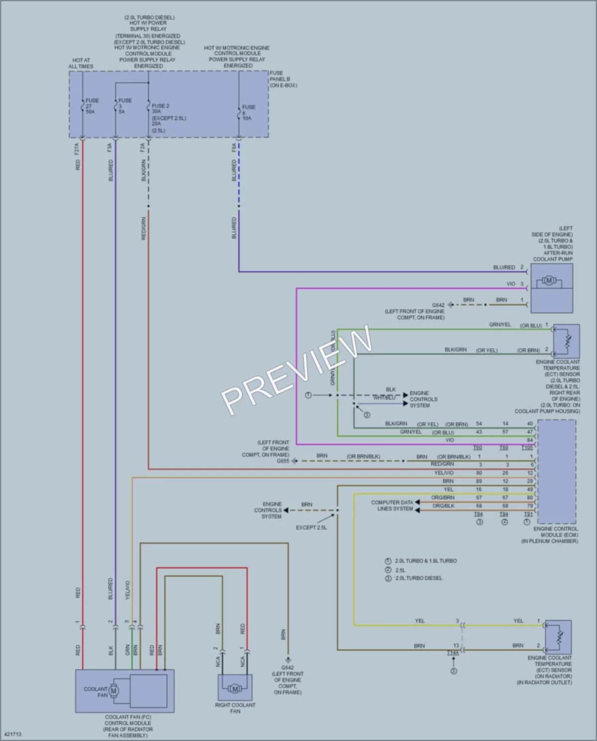 2014 Volkswagen Beetle Cooling Fan wiring diagram preview