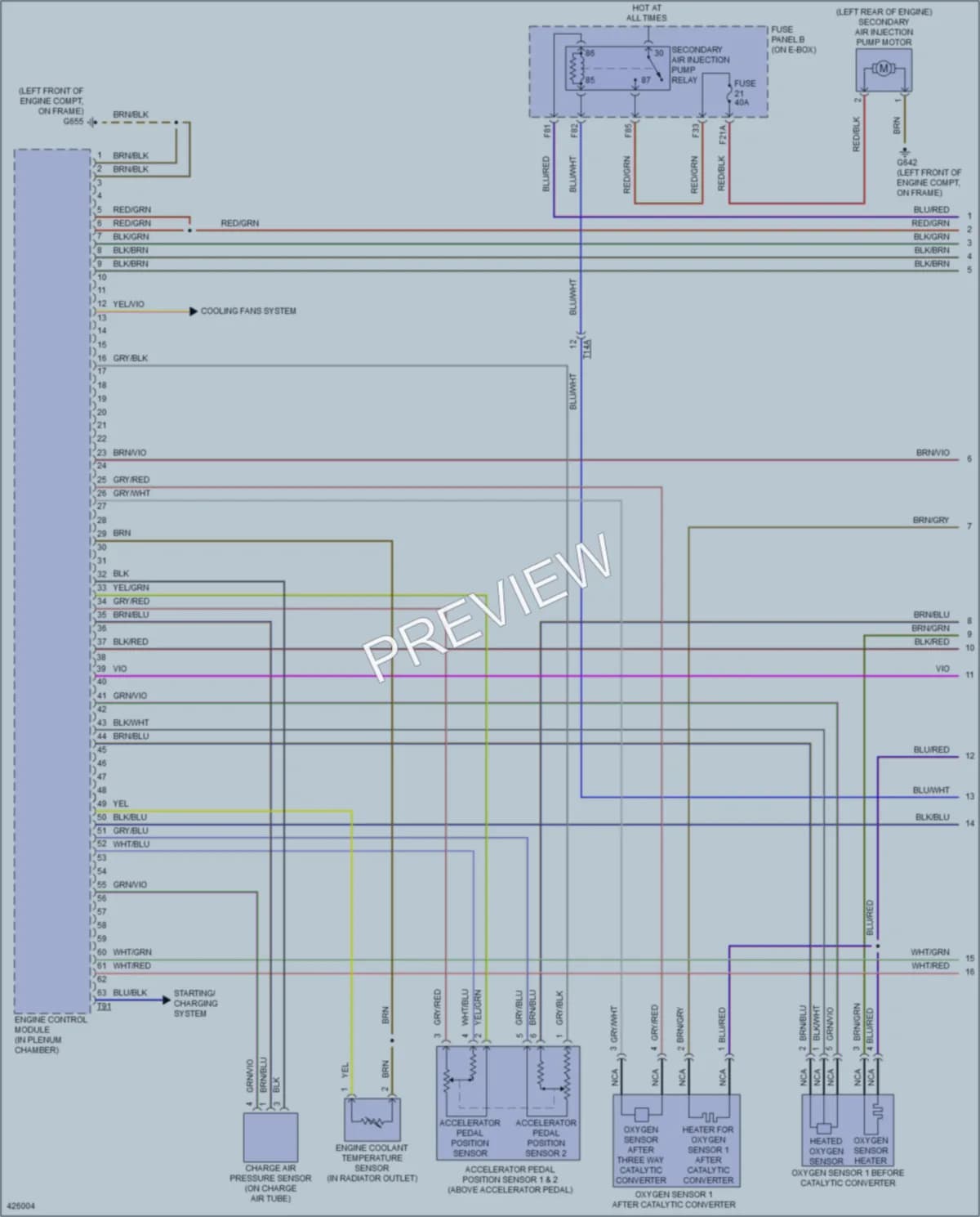 2014 Volkswagen Beetle Engine Performance wiring diagram preview