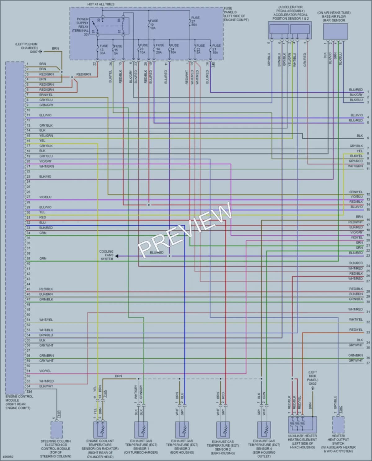 2014 Volkswagen Golf Engine Performance wiring diagram preview