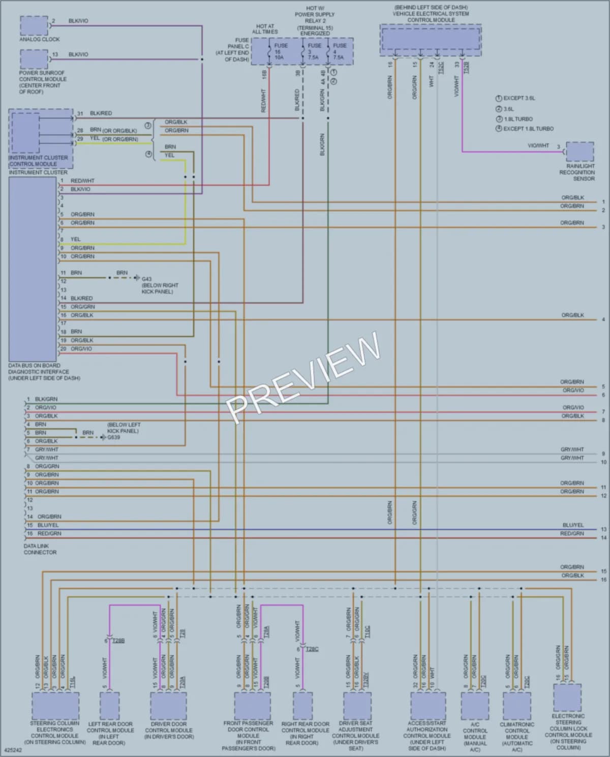2014 Volkswagen Passat Computer Data Lines wiring diagram preview