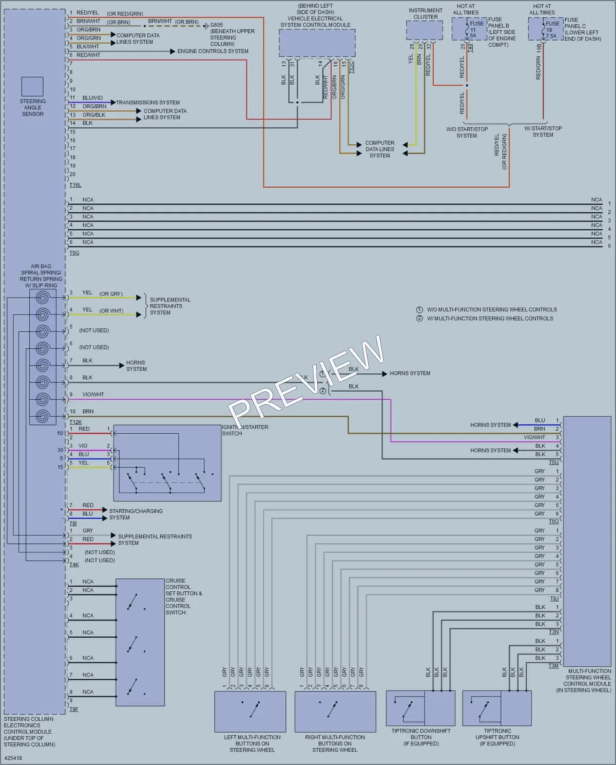 2014 Volkswagen Tiguan Body Control Modules wiring diagram preview
