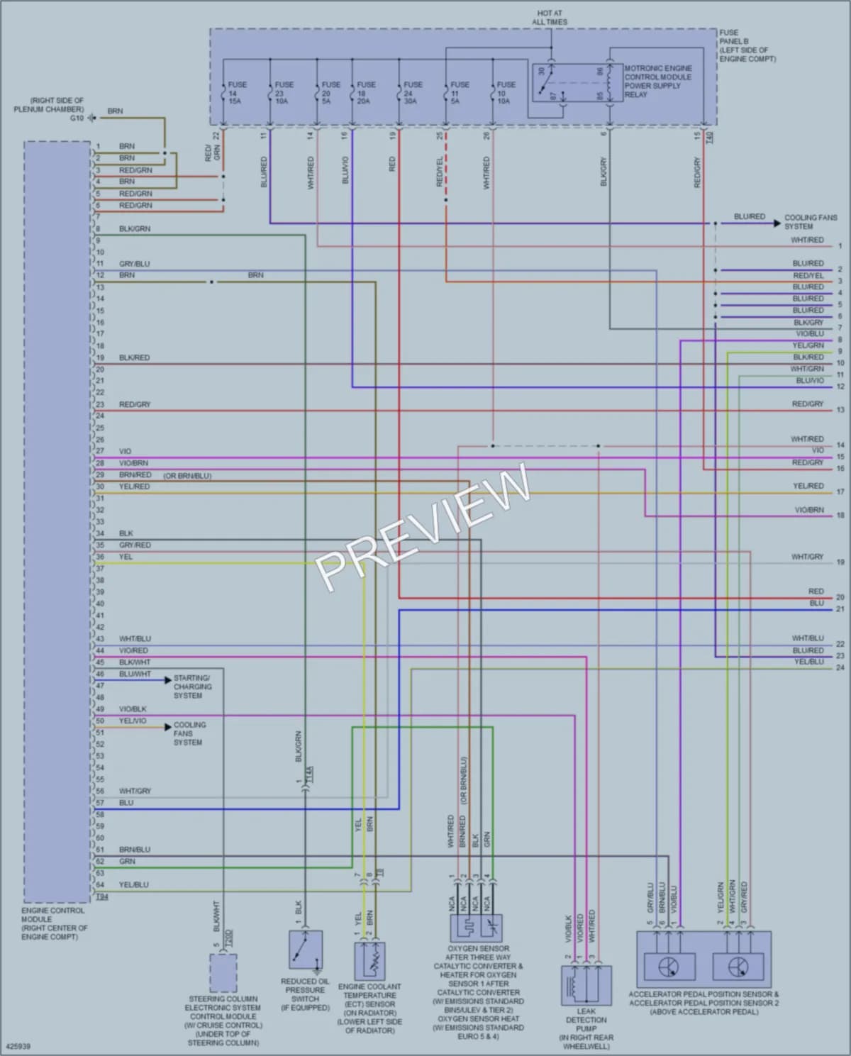2014 Volkswagen Tiguan Engine Performance wiring diagram preview