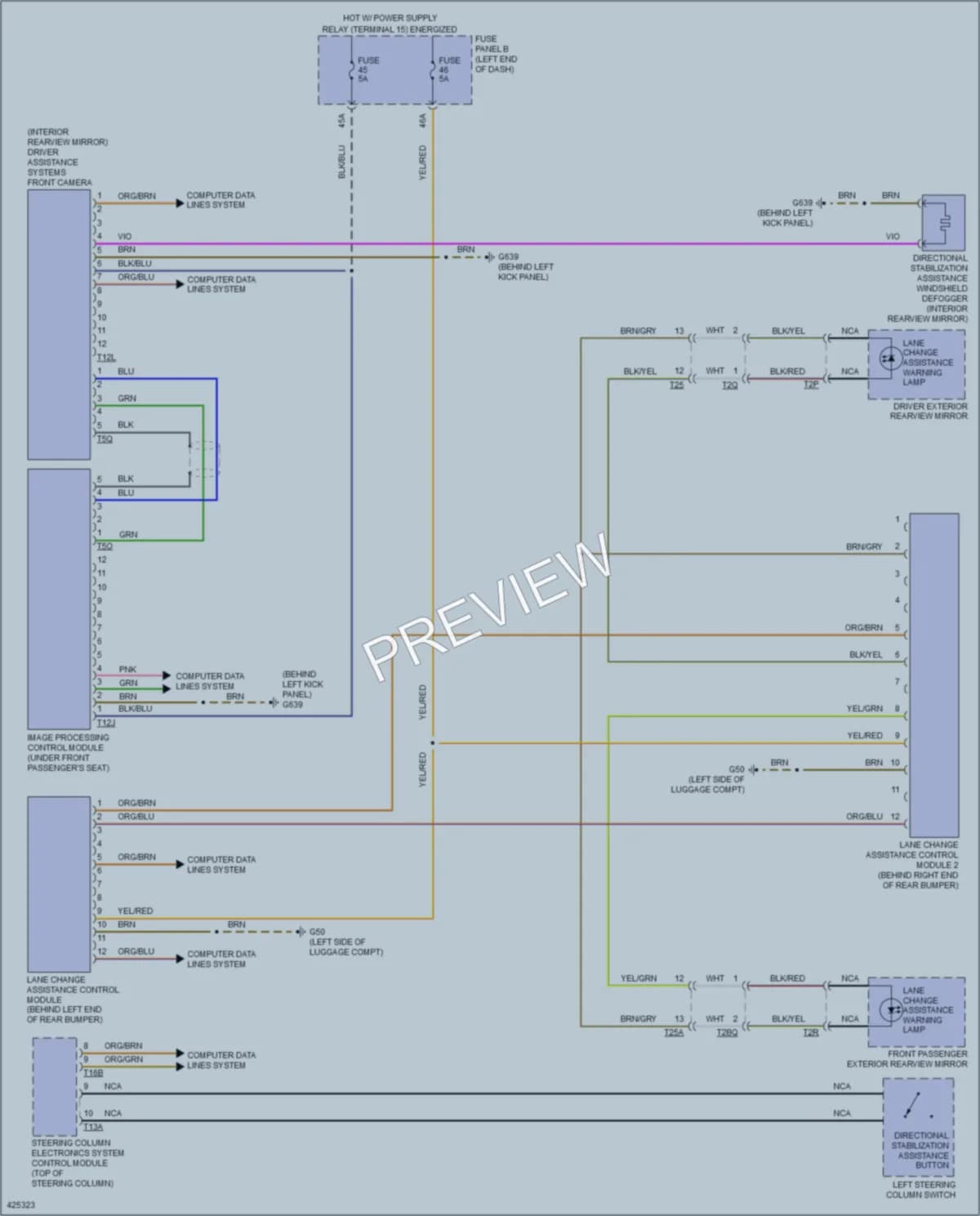 2014 Volkswagen Touareg Navigation wiring diagram preview