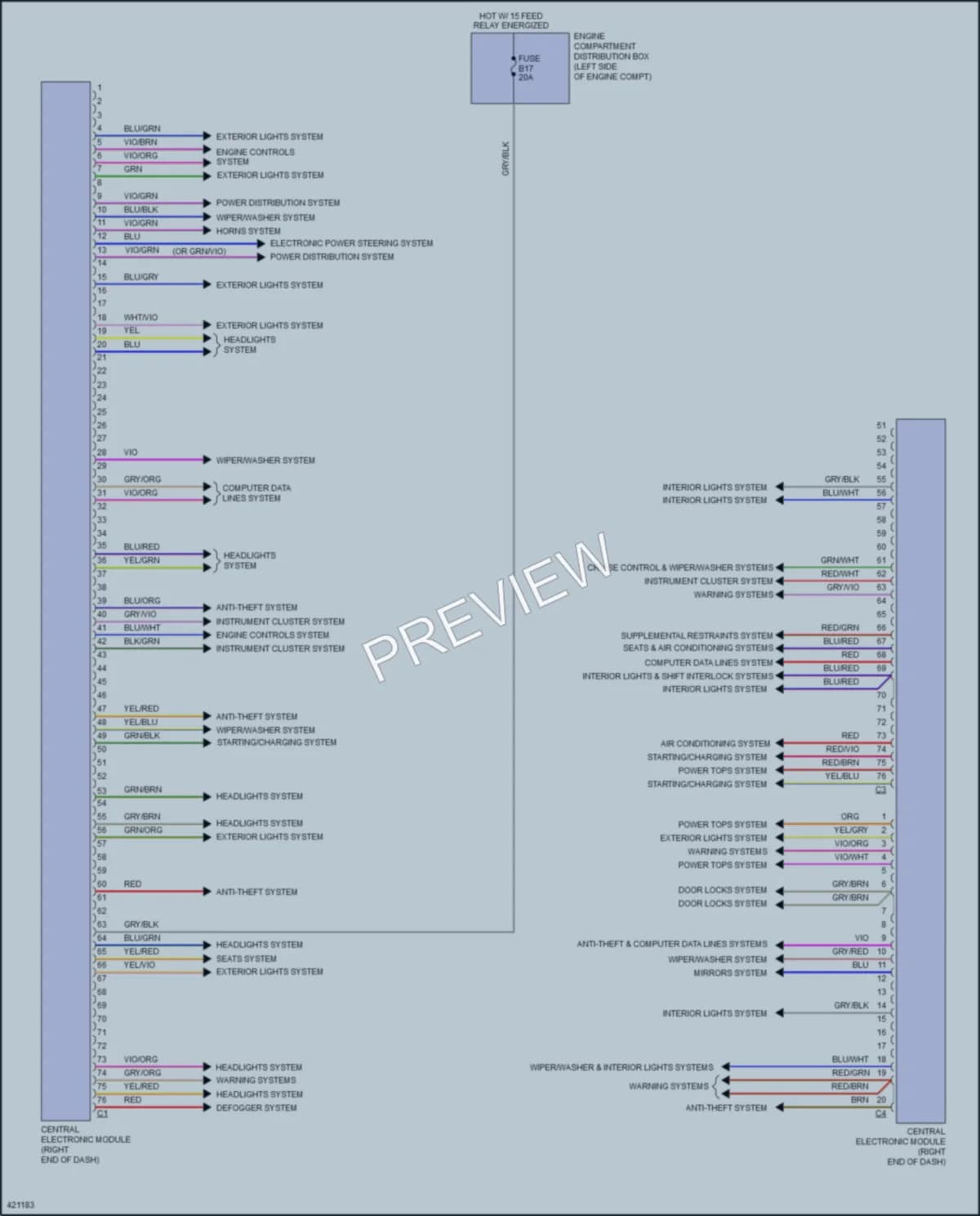 2014 Volvo S60 Body Control Modules wiring diagram preview