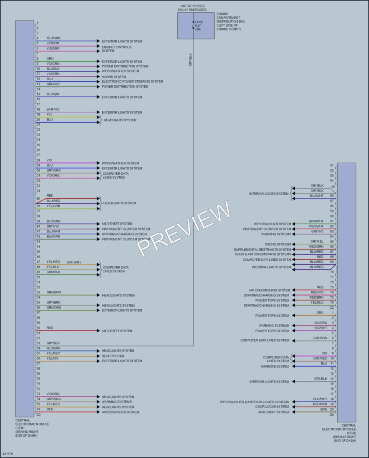 2014 Volvo XC60 Body Control Modules wiring diagram preview