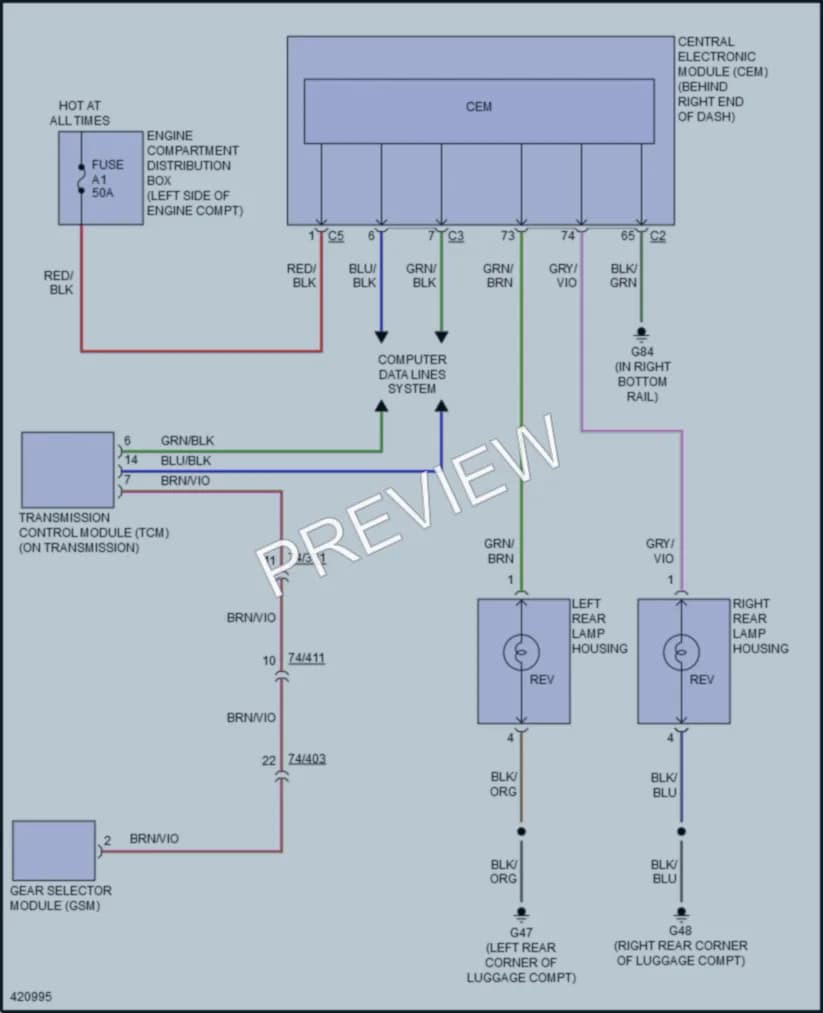 2014 Volvo XC60 Exterior Lights wiring diagram preview