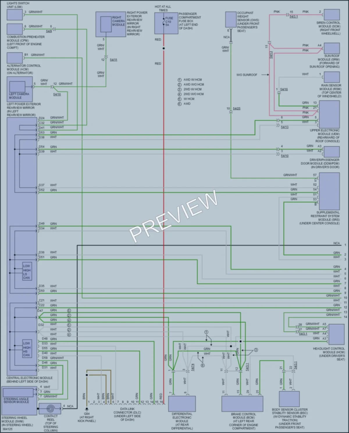 2014 Volvo XC90 Computer Data Lines wiring diagram preview