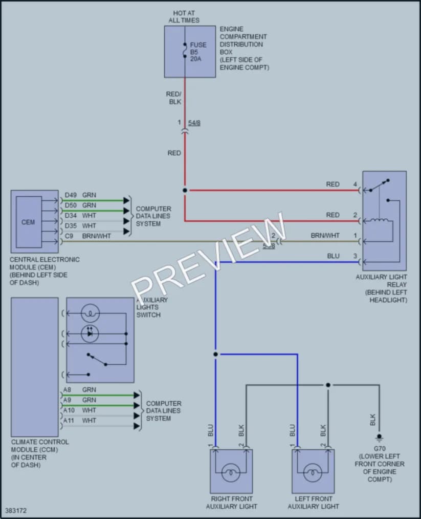 2014 Volvo XC90 Exterior Lights wiring diagram preview