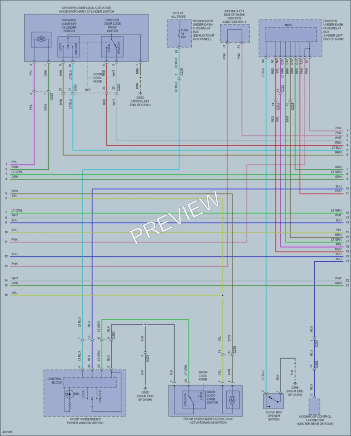 2015 Acura RLX Anti Theft wiring diagram preview