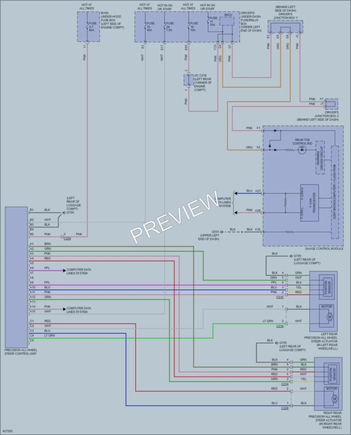 2015 Acura RLXSportHybrid Electronic Power Steering wiring diagram preview