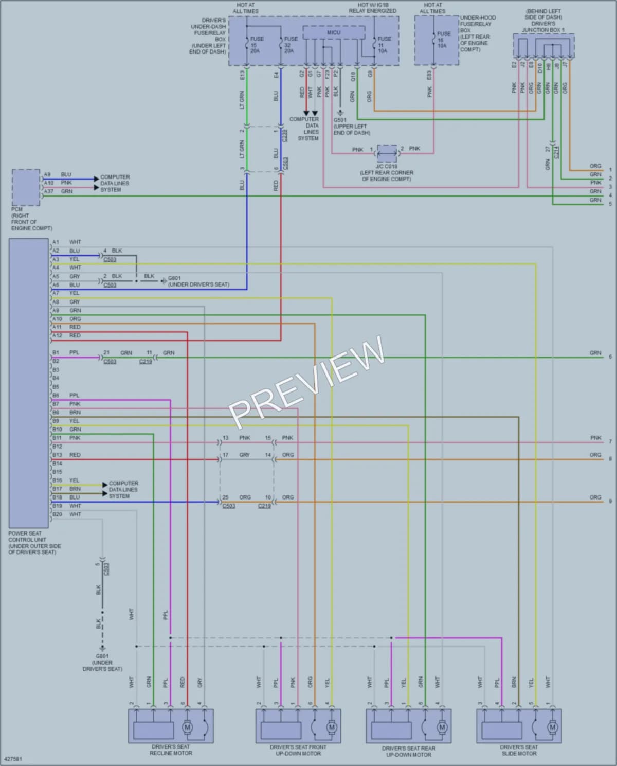 2015 Acura RLXSportHybrid Memory Systems wiring diagram preview