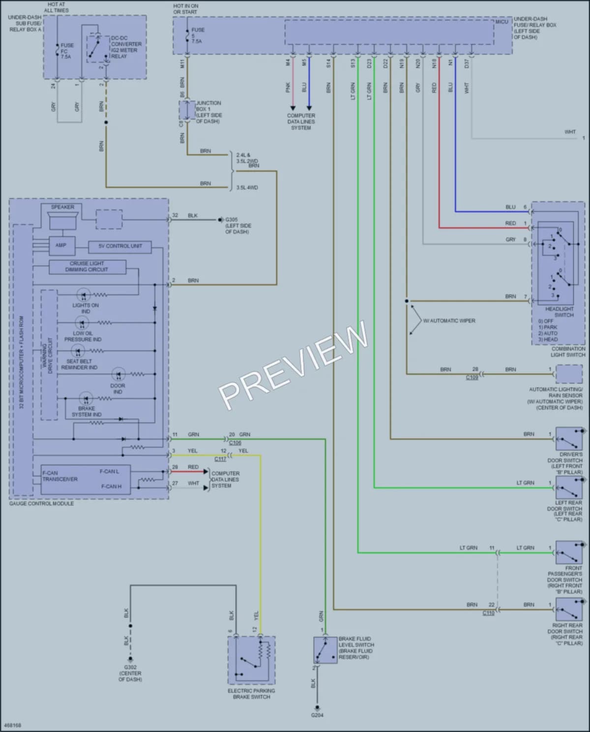 2015 Acura TLX Warning Systems wiring diagram preview