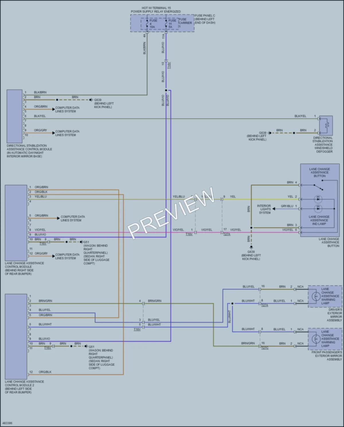 2015 Audi A4 Navigation wiring diagram preview