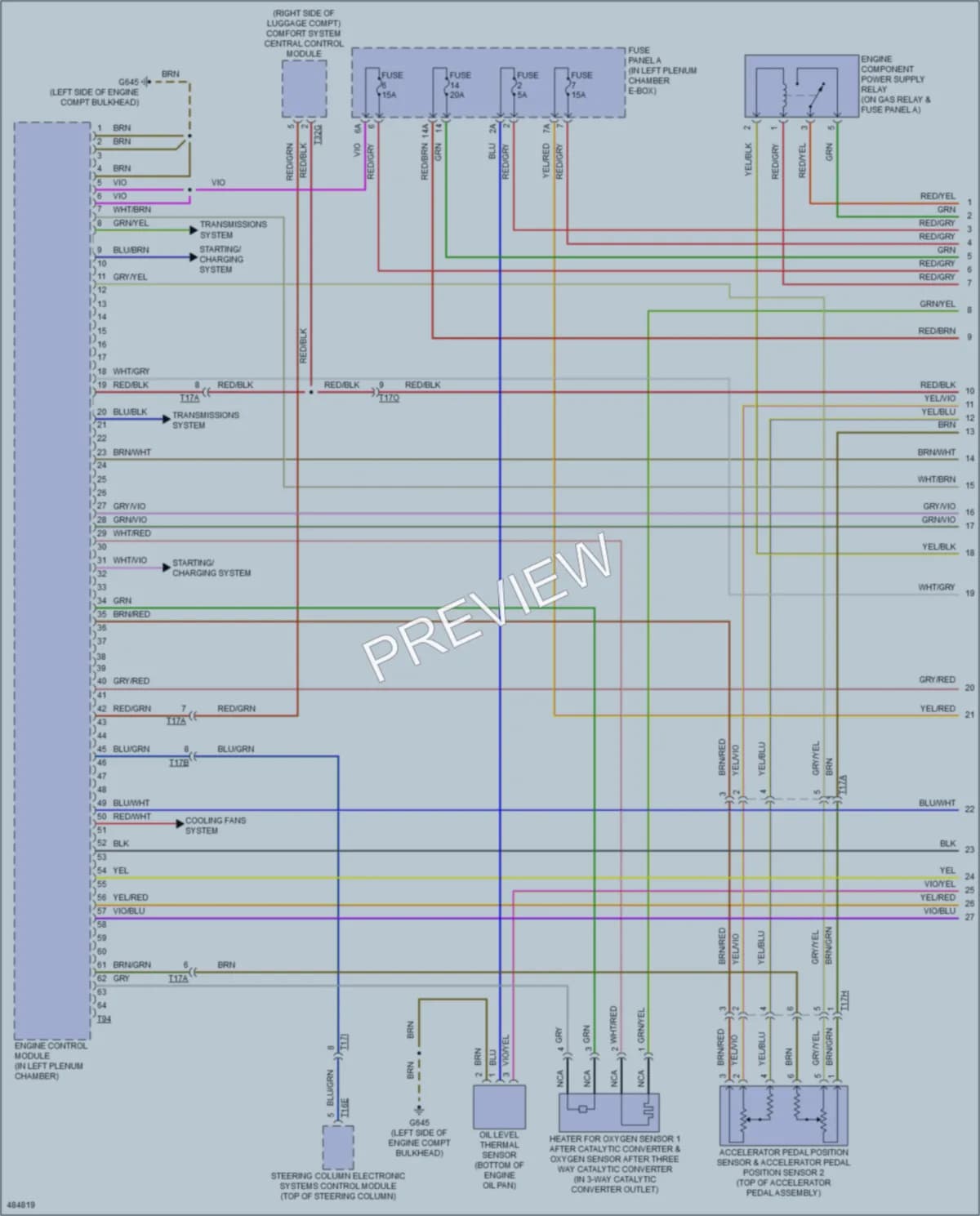 2015 Audi A6 Engine Performance wiring diagram preview