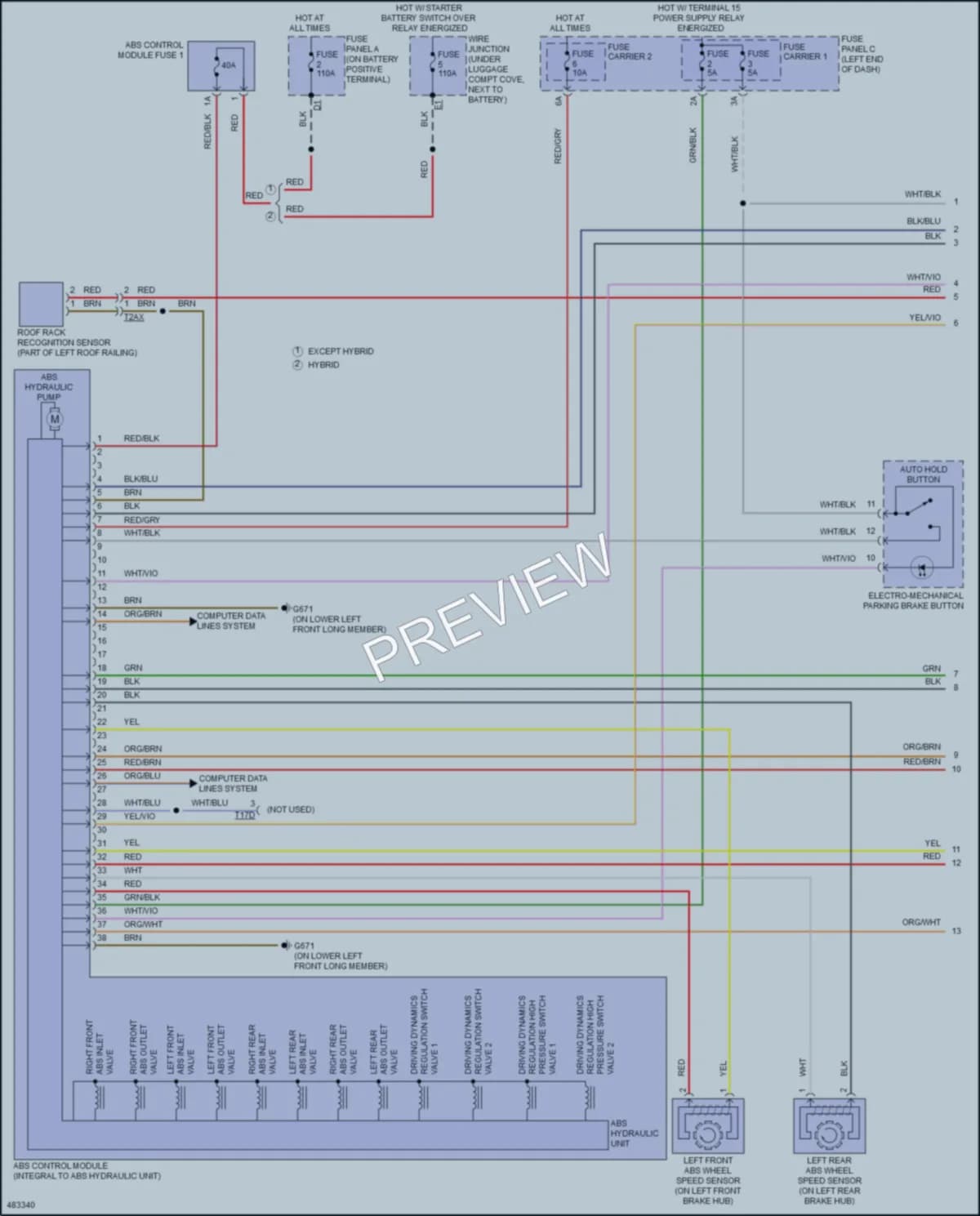 2015 Audi Q5 Anti Lock Brakes wiring diagram preview