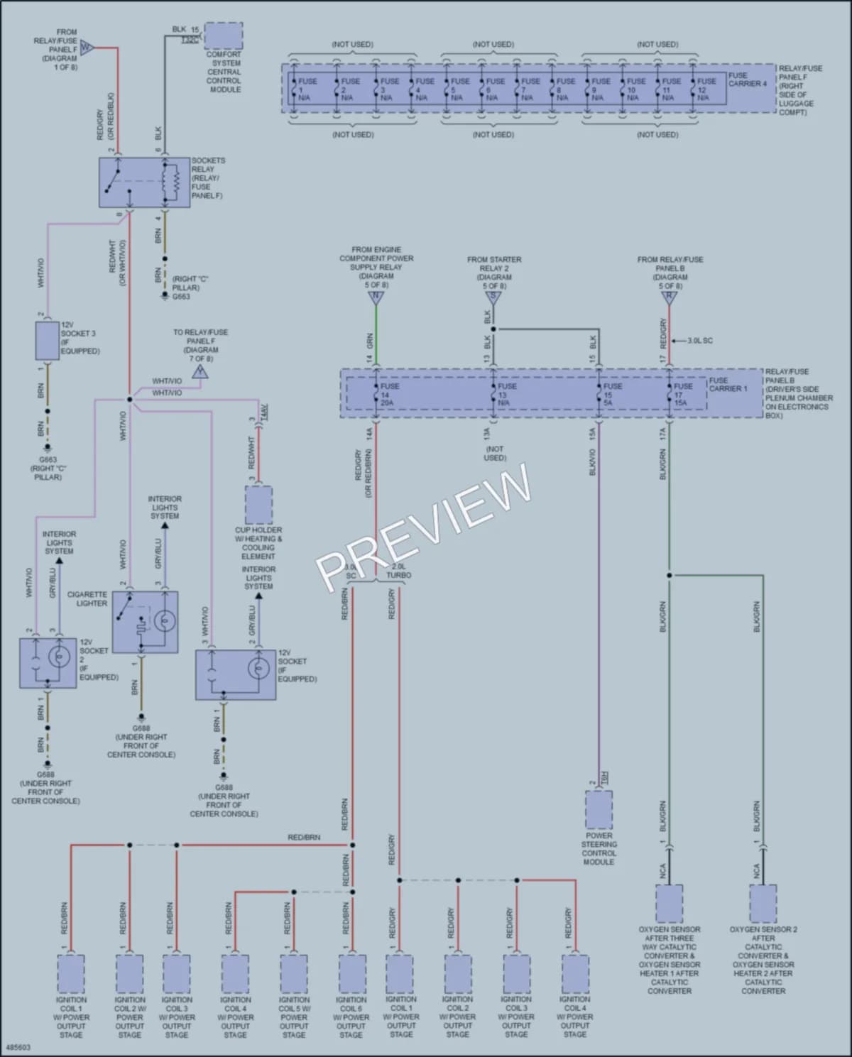 2015 Audi Q5 Power Distribution wiring diagram preview